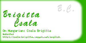 brigitta csala business card